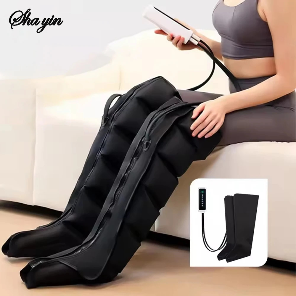 6 Airbag Air Compression Massage Boots Pneumatic Boots Used for Circulation and Leg Muscle Relaxation to Relieve Varicos Veins 260304