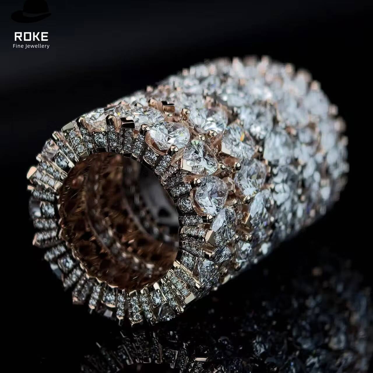Custom Pear-Cut Lab Diamond Ring 9K-18K Gold/Platinum VVS Clarity IGI/GIA Certified Bridal Jewelry