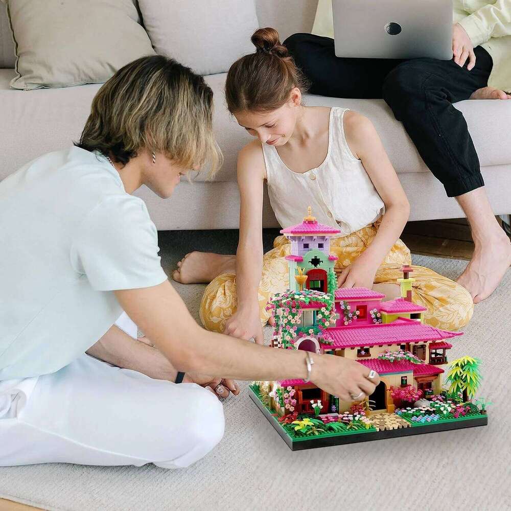 Villa House Architecture Miniature Micro Building Blocks Set Creative Collection Model Display Toys Present for Adults Girls Z260305