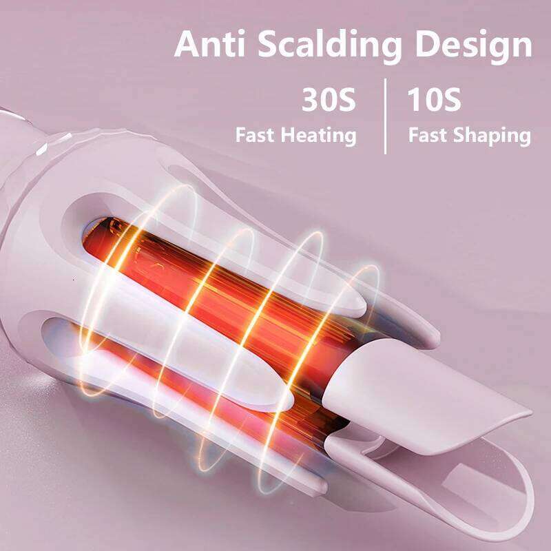 3-IN-1 Dual Purpose Negative Ions 28mm/32mm Automatic Curler Heating Straight Comb Electric Ceramic Curling Hair Stick 26Y0306