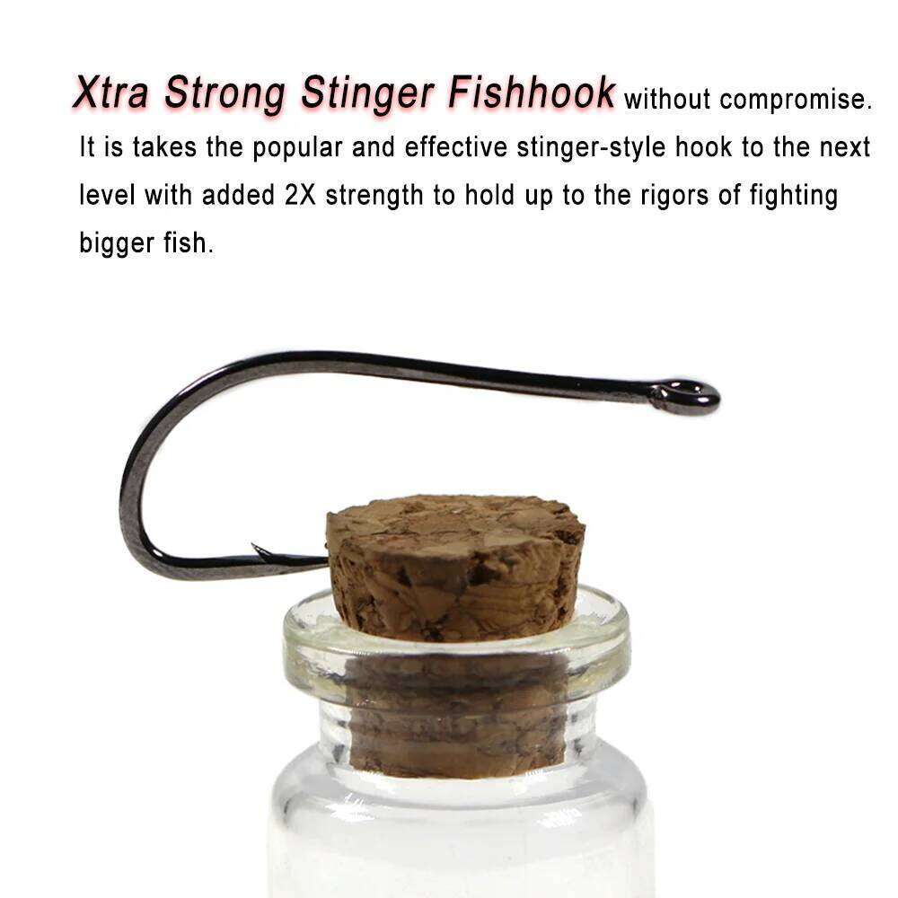 Vampfly 2X Stength Stinger Fishhook Fly Hook Streamer Flies Tying For Pike Bass Trout Saltwater Freshwater Fishing S260305