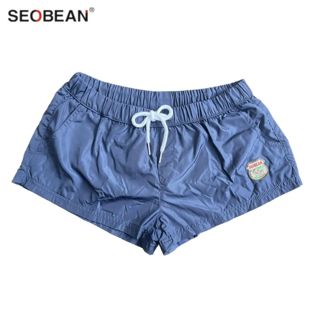 SEOBEAN Mens Quick Dry Swimwear Beach Shorts Summer Surf Fitness Board Trunks Gym Short Pants Male Clothing 260305
