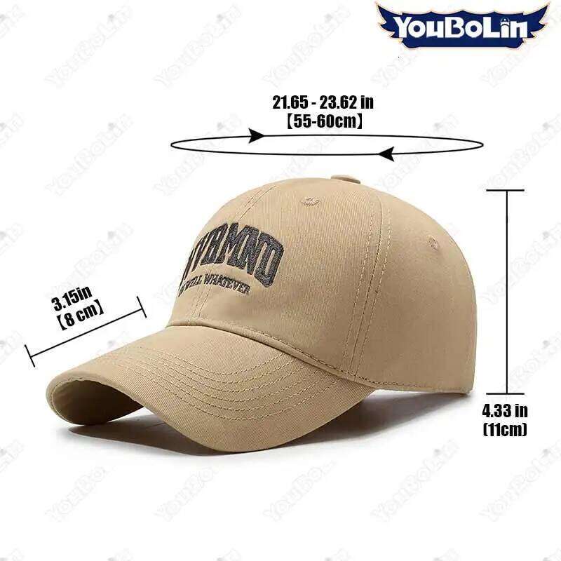 NVRMND Oh Well Whatever Unisex Cotton Baseball Cap, Casual Embroidered Dad Hat for Daily Wear Y260304