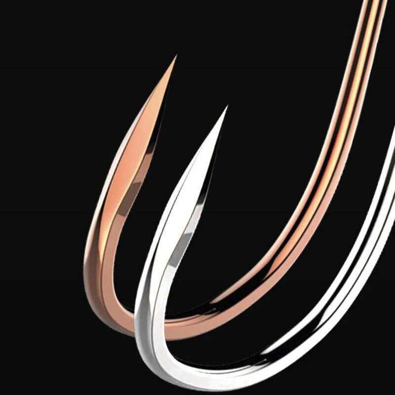 50pcs/lot High Quality Fishhooks Colored Tungsten Steel Double Groove Barbless Fish Bulk Hook Fishing Accessory S260305