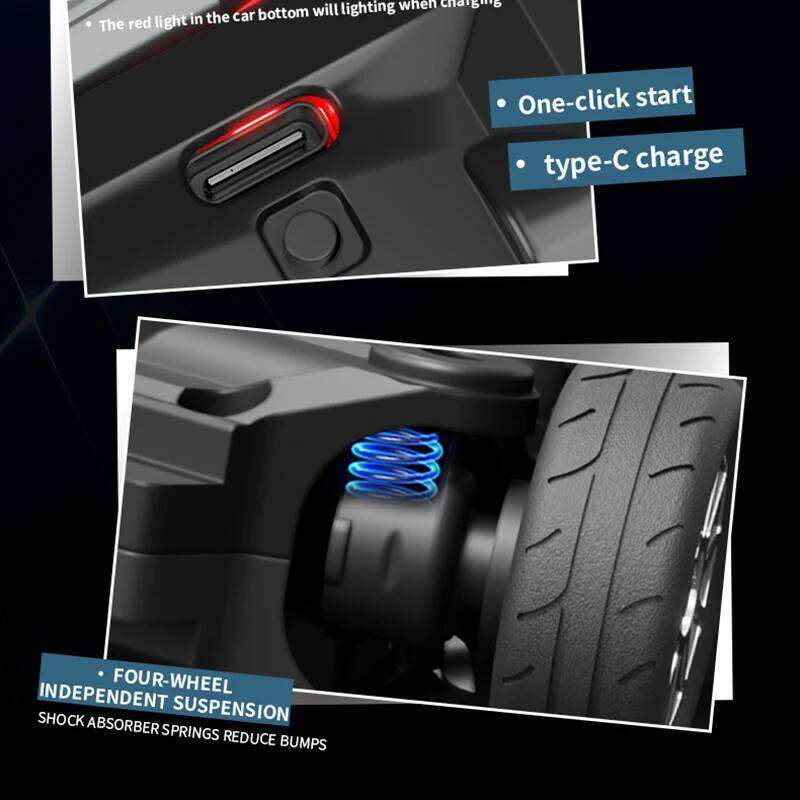 1:43 RC 4wd Drift With Gyro Alloy Remote Control Car Toy Gift For Children Boys Christmas Halloween Gifts C260305