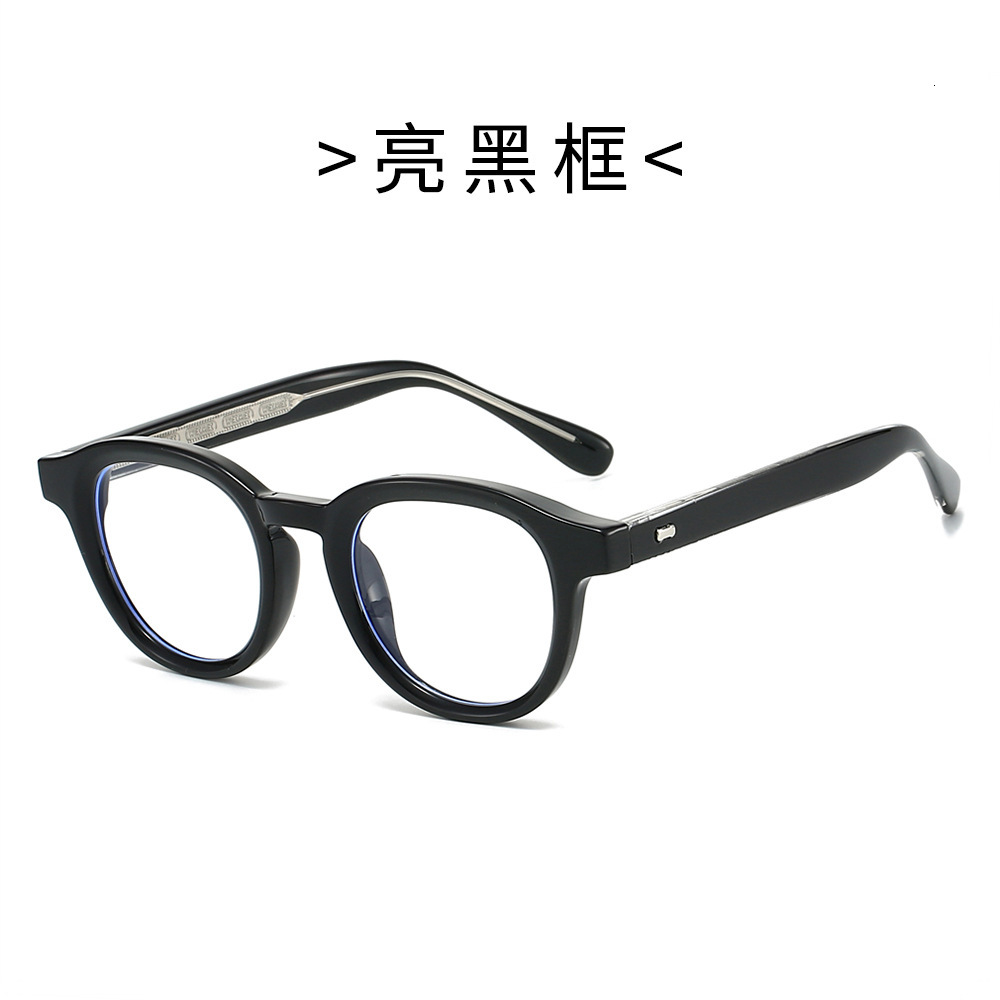 New 25TR90 frame pin anti-blue light flat glasses for men and women, fashionable, retro, cute, street style, outdoor eyewear