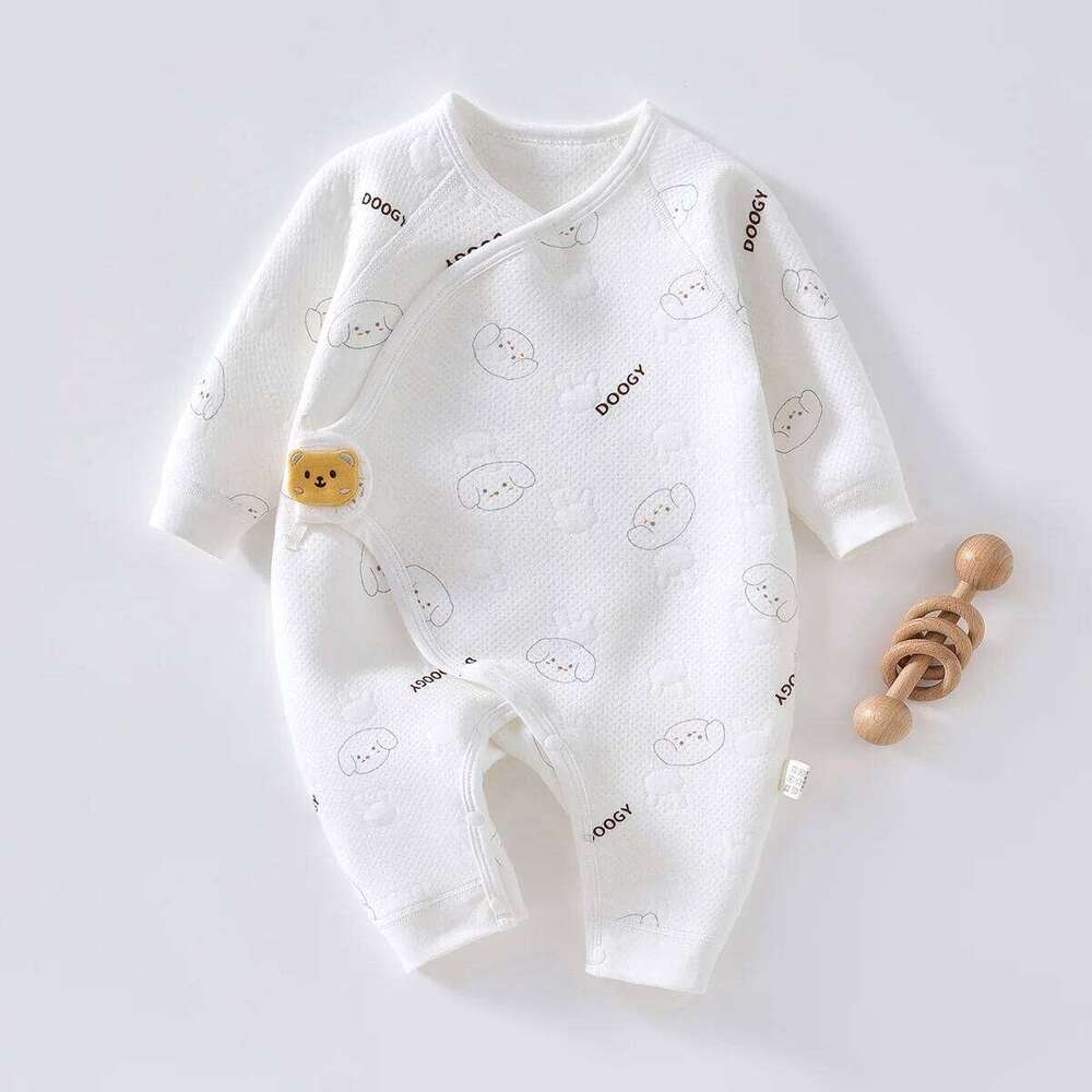 Newborn Girl Jumpsuit Infant 0 To 6 Month Spring Autumn Warm and Soft Cotton Bodysuit Baby Boy Boneless Cartoon Romper Z260306