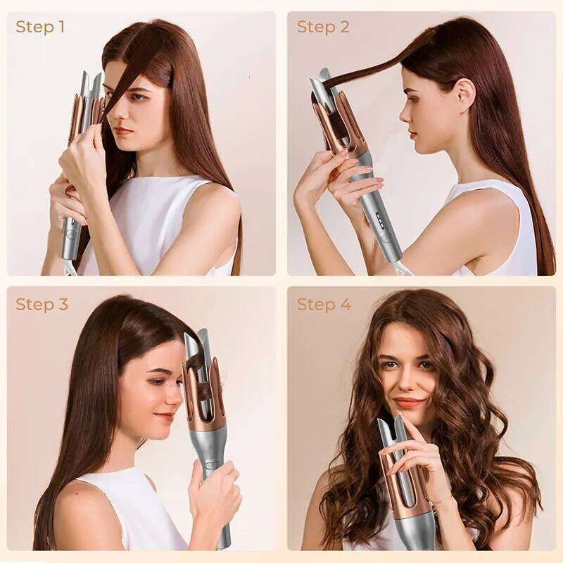 3 grades LCD display 32mm Silver Automatic Iron Large Curling Female Hair Styling Big Wave Salon Accessories Tool 26Y0306