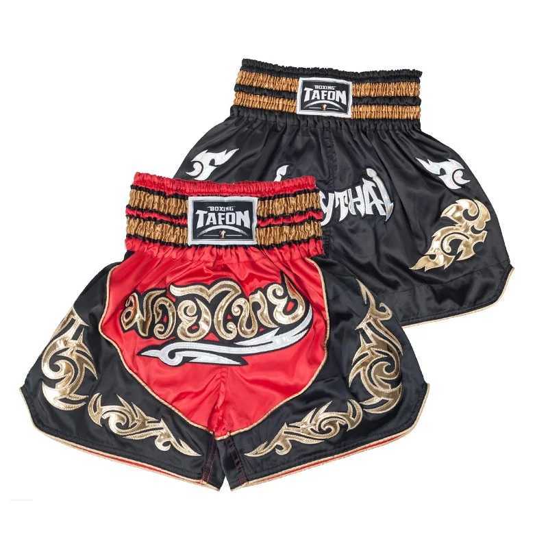 Classic Muay Thai Shorts For Men Women Boxing Kickboxing High Grade MMA Fight Clothing Training Boxing Trunk X260306