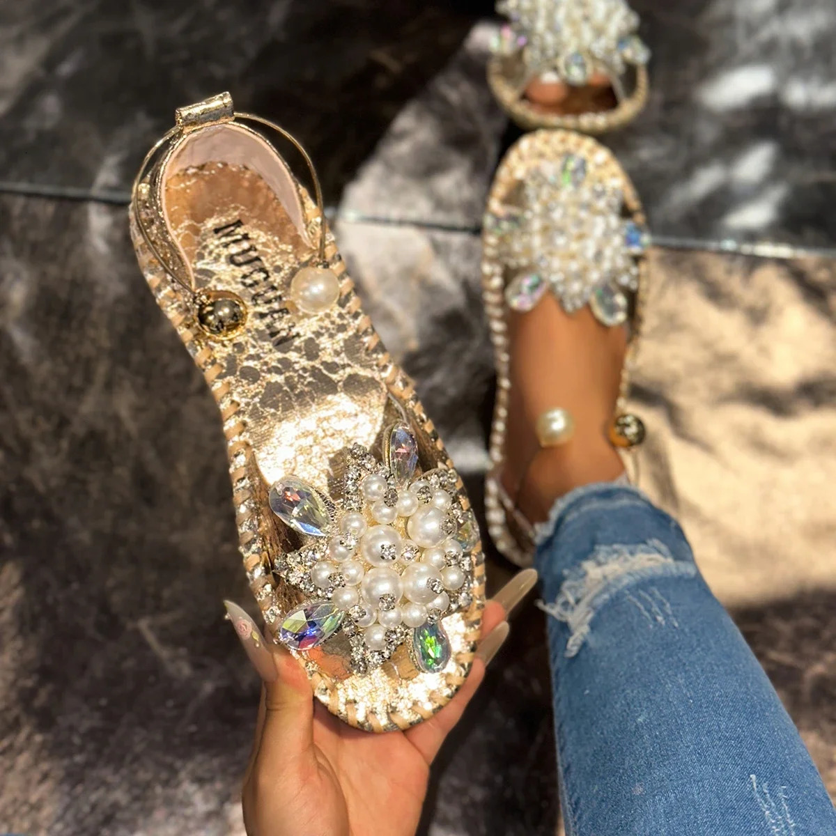 Women Fashion Sandals Lightweight Outdoor Slippers 2026 Casual Open Toe Sandals Summer Anti-slip Trend Shoes Women 260305