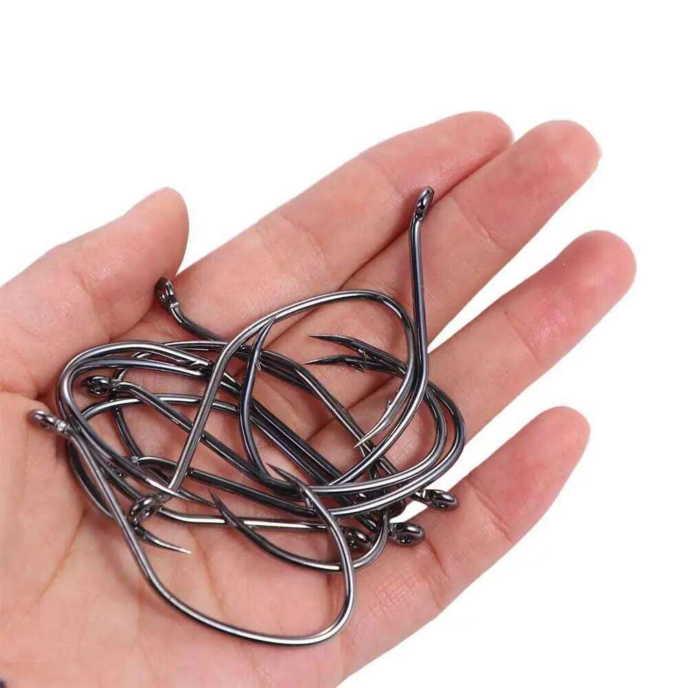 Mustad Sharp Circle Fishihook Set Japan Catfish Sea Hook Fishing Hooks Barbed Fishhook Y260305