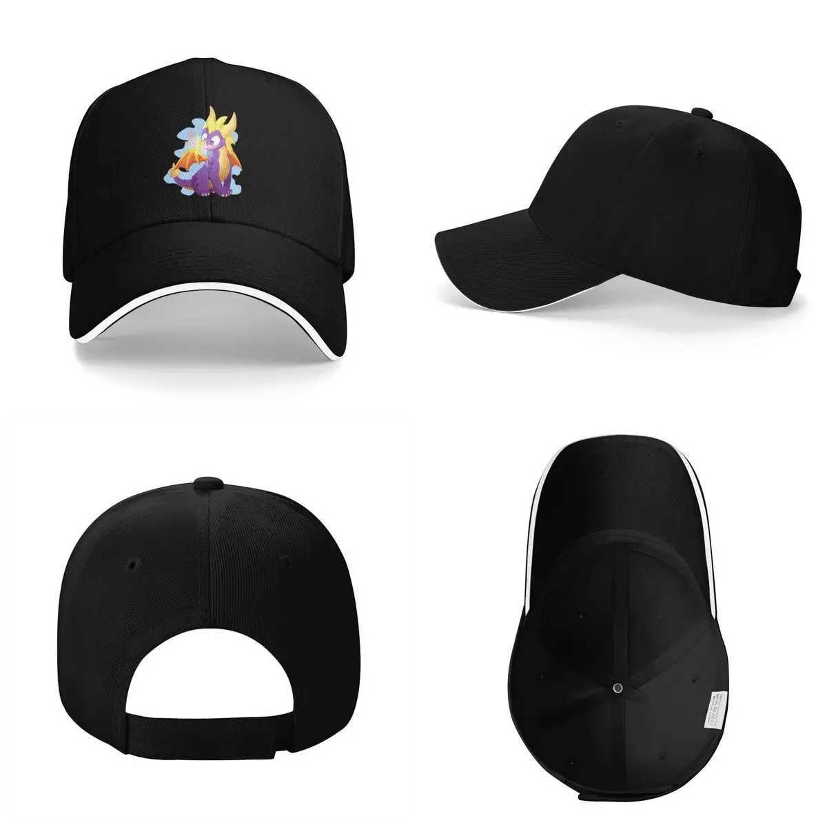 Unisex Baseball Hats Ice Spyro Outdoor Streetwear Summer Sports Baseball Caps Hip Hop Cap Casquette Polychromatic Hats S260306