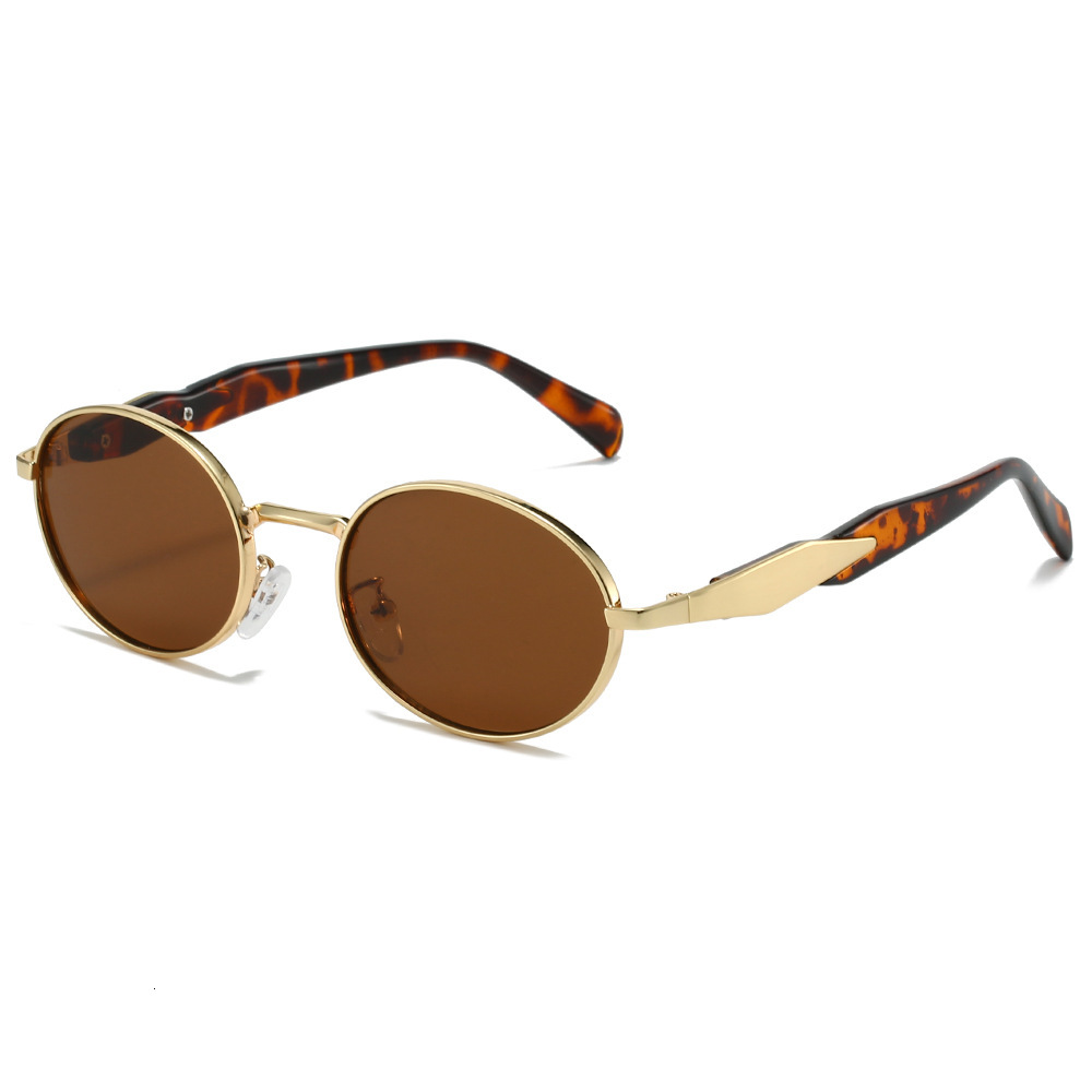 Metal Oval High-end Luxury UV Protection 2026 New Fashion Sunshade Sunglasses