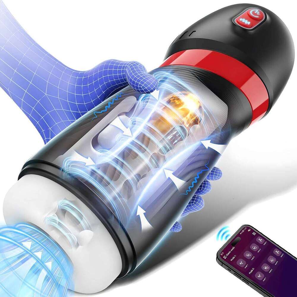 Automatic Male Masturbators Blowjob Sucking Vibrator APP Control Pocket Pussy Sex Toys Adult for Men Masturbate Supplies W260305