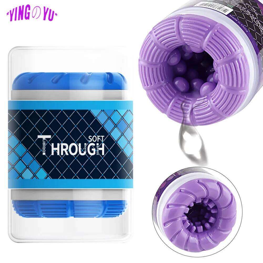 Male Masturbator Cup Soft Pocket Pussy Vagina Vacuum Penis Pump Sex Toys for Men Adult Cock Endurance Exercise Erotic Products W260305