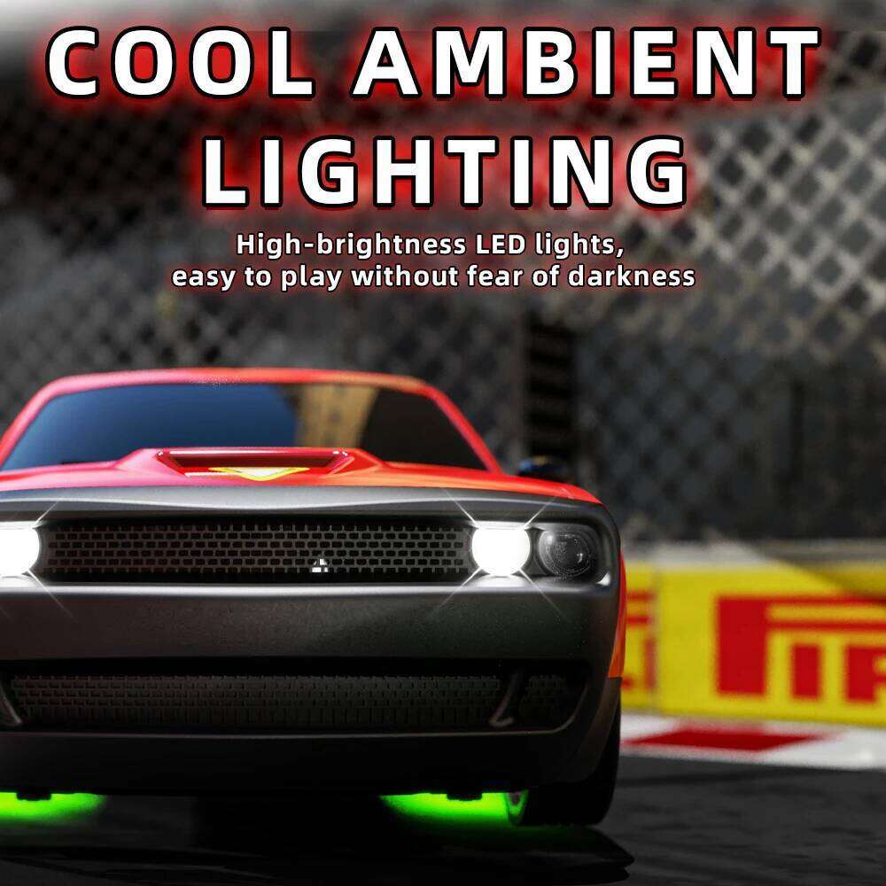 Teeggi 2.4G RC CAR With LED Light 4WD Remote Control Drift Cars Professional Racing Toys for Children Gifts VS GTR Model AE86 C260305