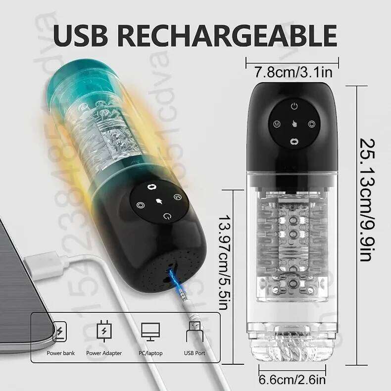 Best Selling Male Sucking Mastubator Blowjob Vacuum Penis SPA Automatic 360 Rotation Man Masturbator Cup Exhaust IXP7 Sex Toys W260305