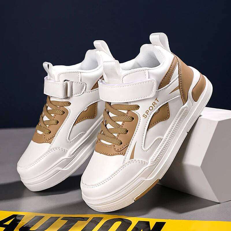 Black White Children Boys Casual Fashion New Autumn Kids School Sports Tennis Shoes Sneaker for Boy Girls 26Y0304