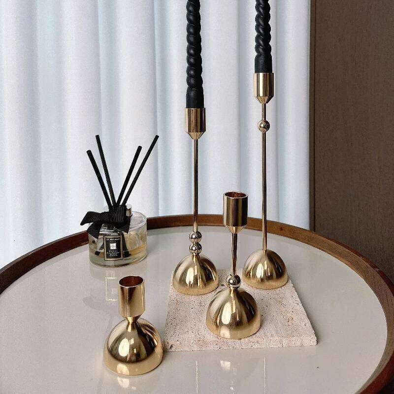 Aluminum Alloy Light Luxury and Simple Candlestick Holders Are Suitable for Romantic Candlelight Dinner Decorations At Home XJ260305