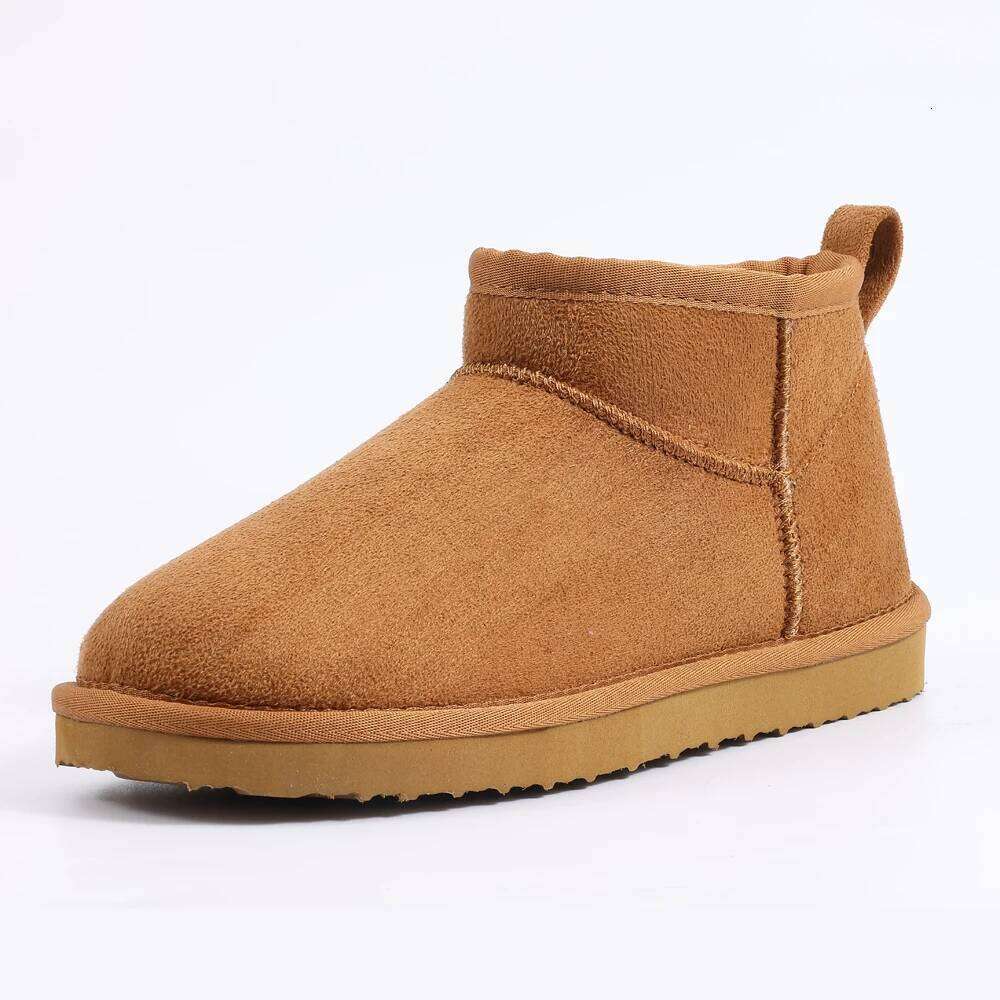 Litfun Women Winter Classic Fur Plush Ankle Snow Boots Brand Outdoor Antiskid Short Boot Warm Fuzzy Home Cotton Shoes