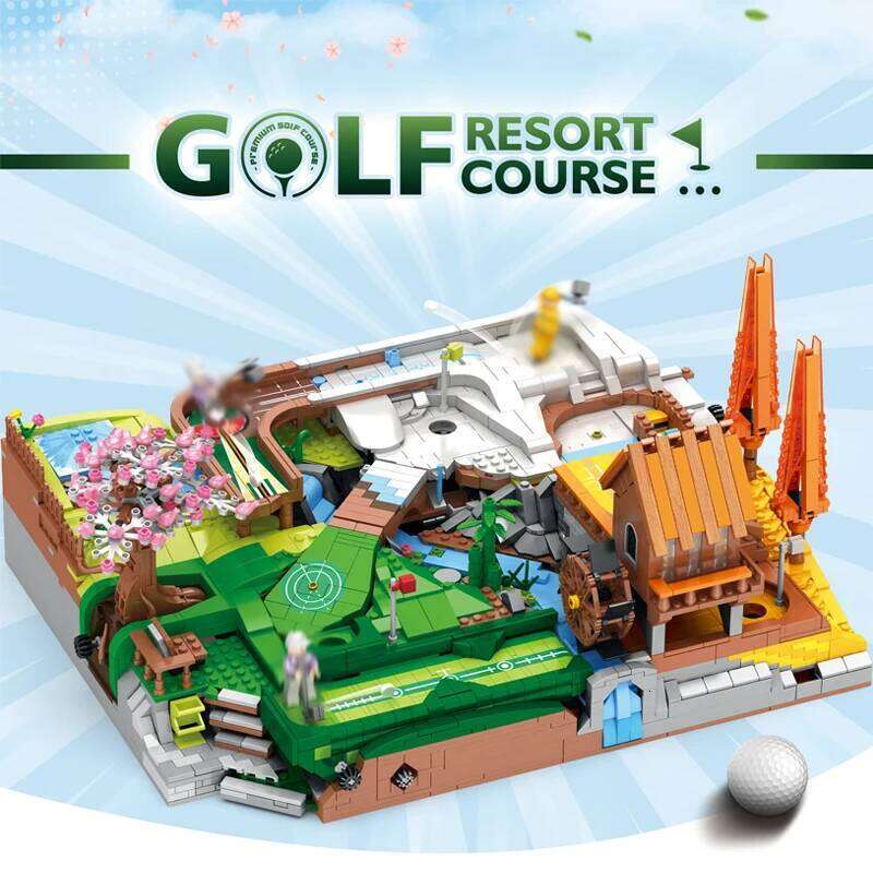 3022PCS MOC Golf Resort Course Modular Building Blocks Model Educational Puzzle Bricks Toys Christmas Gifts For Kids Boys 86017 Z260306