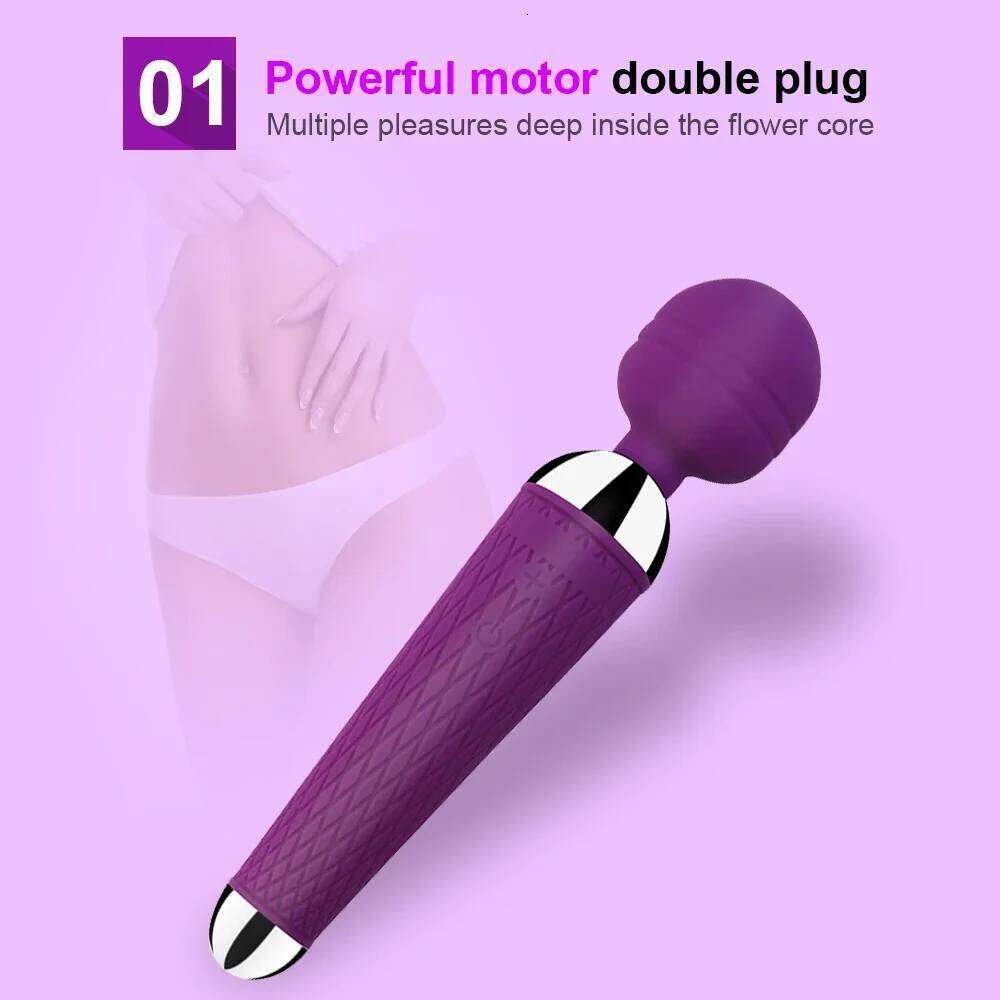 AV Magic Wand Clitoris Toys for Women 10 Speeds Powerful G Spot Vibrator Massager Sex Product Adult Shop Vibrators W260305
