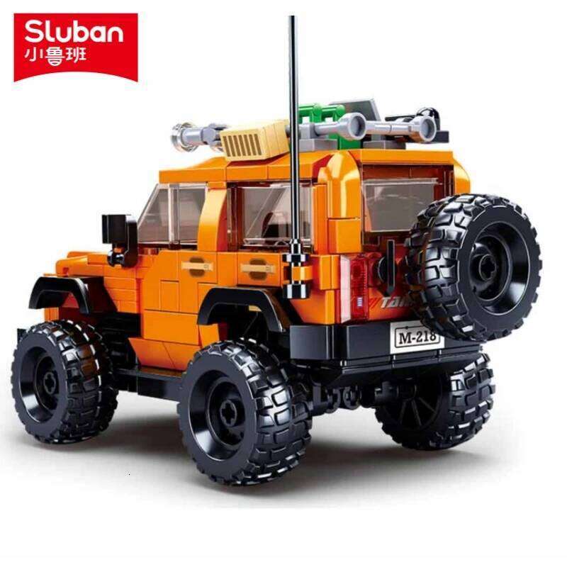 Sluban 302PCS Urban Tank SUV Car Building Blocks Sets Go-anywhere Vehicle Model Bricks Educational Toys for Children Z260305