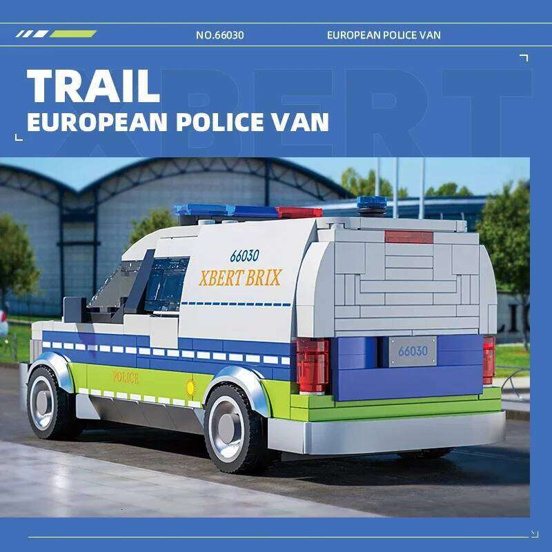 430PCS Europe Assault Vehicle Building Blocks City Police Patrol Car Model Bricks Educational Toys For Kids Holiday Gifts Z260305