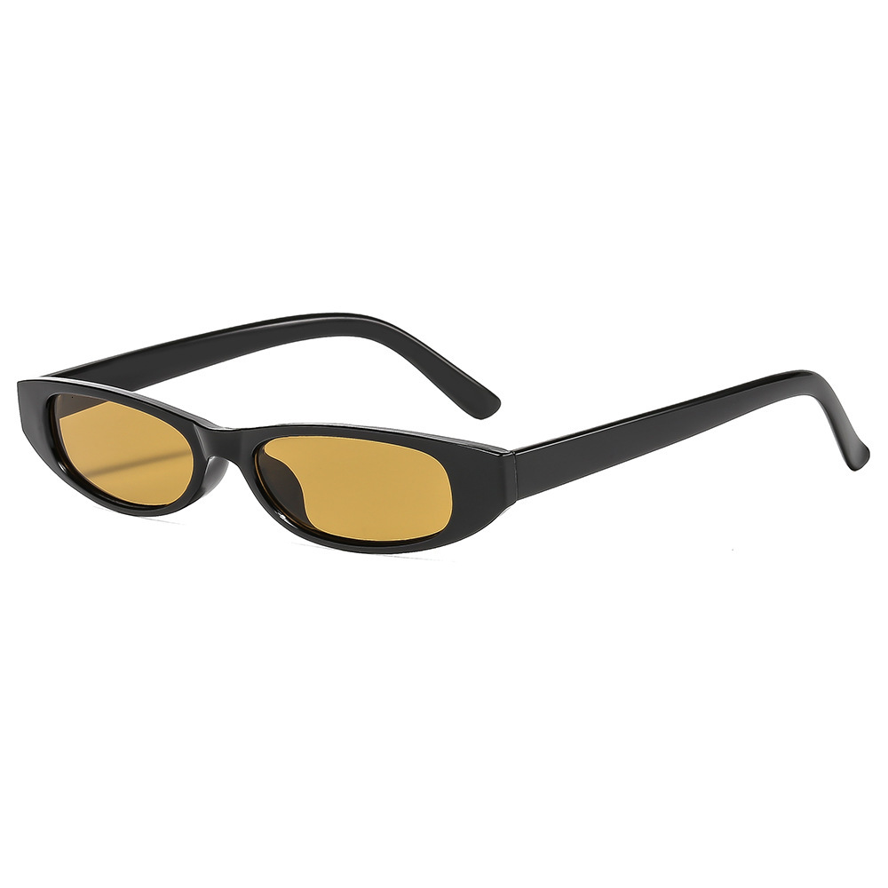 New European American fashion retro small-frame sunglasses for men and women, trendy UV protection with unique multi-color frames