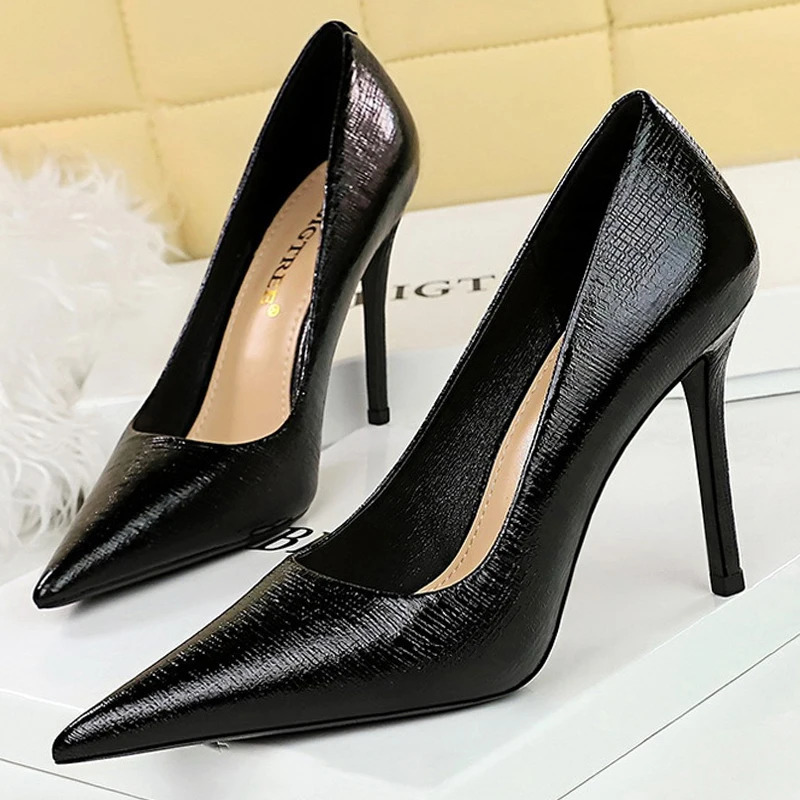 BIGTREE Shoes Retro High Heels High-quality Women Pumps Large Size 43 Stilettos Fashion Party Shoes Women Heels Wedding Shoes 260306