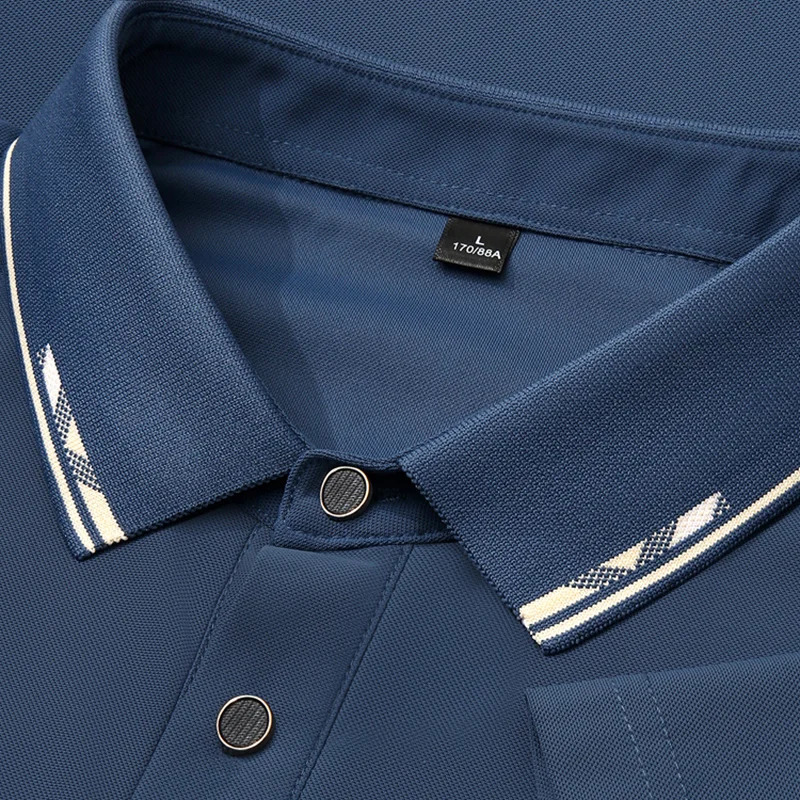 Men Polo Short sleeve Summer Plus Size 9xl 8xl 7xl High Quality Ice Silk Solid Color Mens Business Casual Polo Shirts 260304