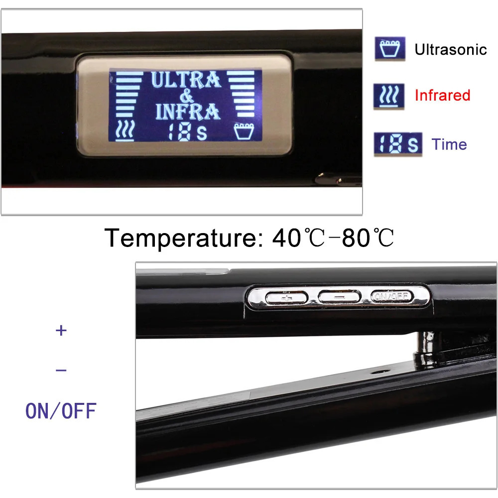 Hair Care Iron Infrared Ultrasonic Cold Keratin Treatment Argan Oil Smooth Hair Flat Irons Recover Damaged Tool Dual Voltage 260305