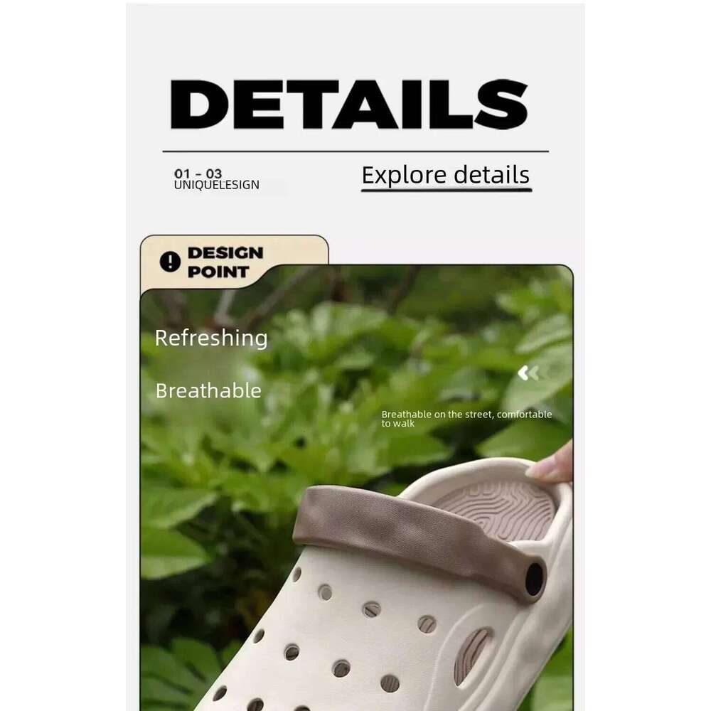 Men Summer Ultra-thick Bottom Outdoor Fashion Anti-slip Lazy Two-piece Beach Head Slippers Cartoon Pvc Material Sporty Style
