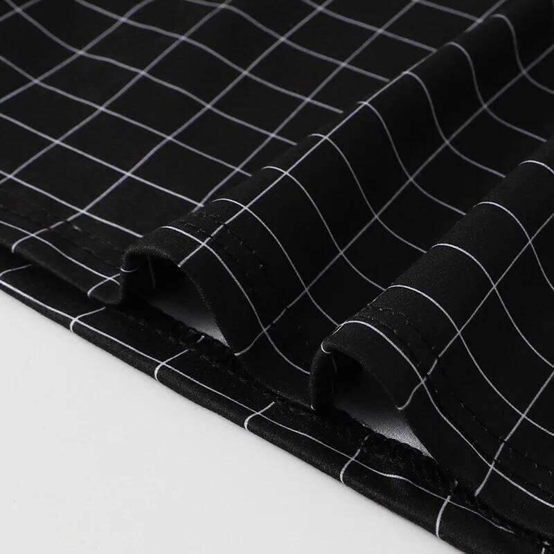 4-Piece Set Of Plaid Printed Elderly Aro Pants Casual Loose Men's Boxer Shorts Comfortable And Breathable Underwear