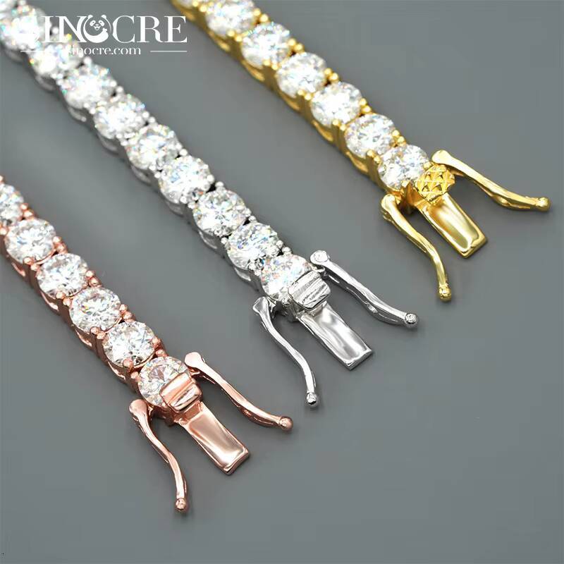 5mm Moissanite Tennis Chain Necklace Bracelets For Women Men