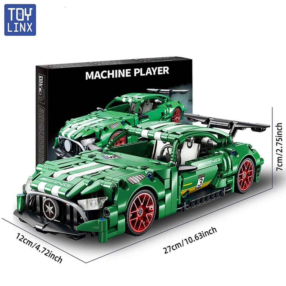 TOYLINX 456PCS Technical Super Racing Building Blocks Model Vehicles Pull Back Car for Boys Bricks Toys Christmas Gifts Z260305