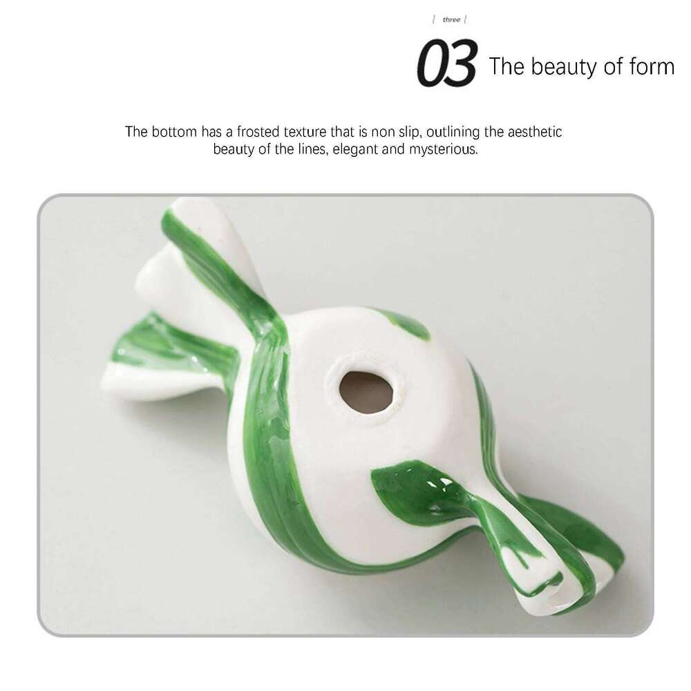 Creative Christmas 2026 New Years Xmas Candy Ceramic Candle Holder Desktop Ornament Home Decor Party Favor Present XJ260305