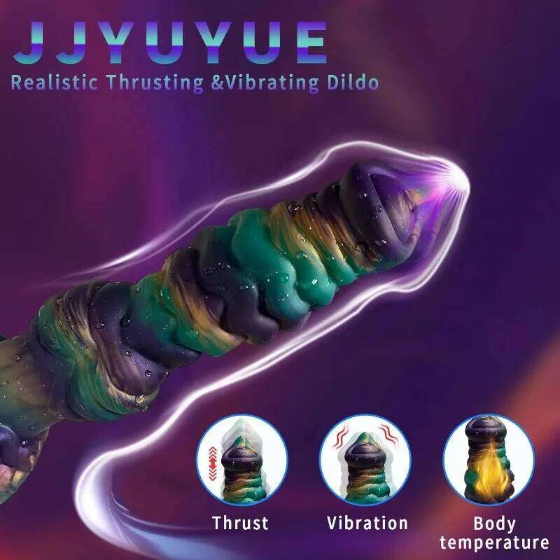 Inch Female Sex Toys - 4in1 Dragon Vibrator, Monster Big Simulation Thick Anal Dildo 10 Modes of g-spot Stimulat W260305