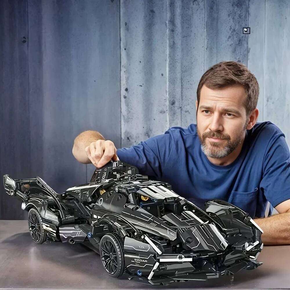 Technical Racing Sport Car Model Building Blocks technic adults 1:14 DIY Supercar Brick Puzzle Toys Adult Gift1280+granule Z260306