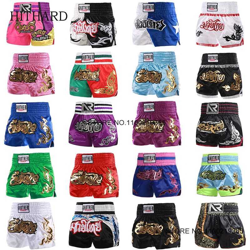 Short Muay Thai Man Boxing Shorts Child Women Satin Martial Arts MMA Training Clothing Gym Cage Fight Grappling Kickboxing Pants X260306