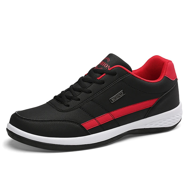 Leather Men Shoes Sneakers Trend Casual Shoe Italian Breathable Leisure Male Sneakers Non-slip Footwear Men Vulcanized Shoes 260227
