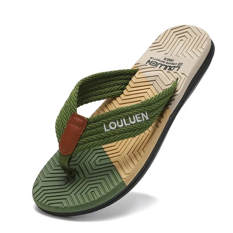 Men Flip Flops Slides Trend Summer Anti-skid Man Slippers Outdoor Light Casual Beach Male Sandals Household Slides for Men 260304