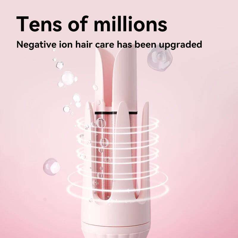 32mm Automatic Curling Iron with Negative Ion Ceramic Hair Care Buzzer Timer 4 Temperature Settings for Long Lasting Waves 26Y0305