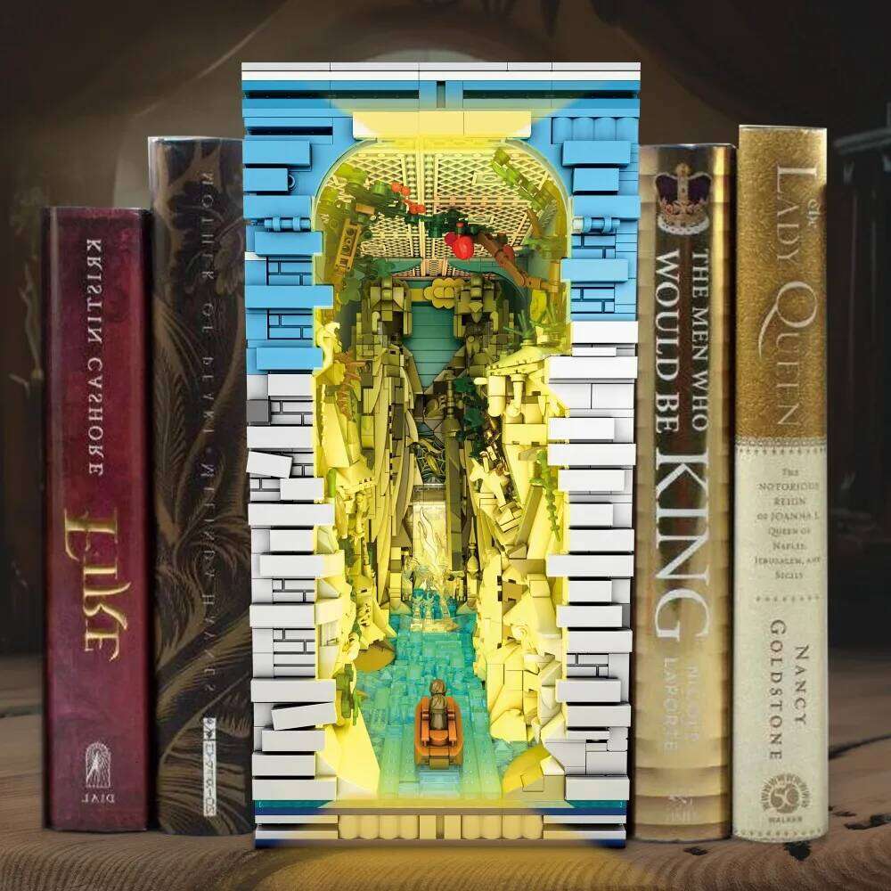 2977PCS Egypt Kingdom Bookend Building Blocks God Stone Statue Famous Landscape Model Bricks Kids Educational Toys Holiday Gifts Z260305