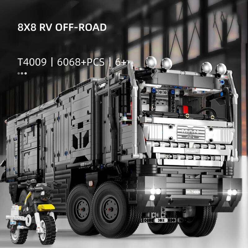 6068PCS Technical Remote Control Off Road RV Building Blocks City Motorhome Model Bricks Kid Educational DIY Toys Birthday Gifts Z260306
