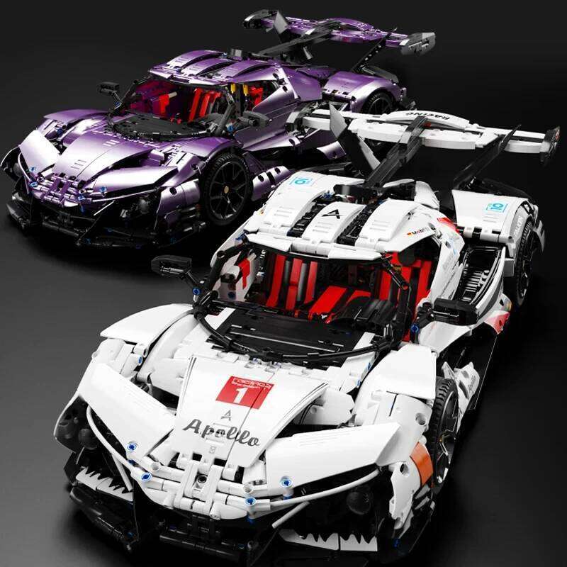 Apollo Super Building Blocks City Racing Sports Car Classic Model Bricks Home Decoration Puzzle Toys For Kids Holiday Gifts Z260305