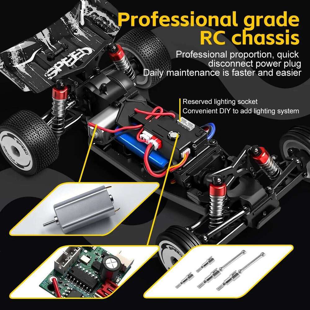 NEW WLtoys 244016 High Speed Remote Control Car 1/24 Scale 2WD Drift Racing Toy 2.4G All Terrain 25KM/H Christmas Gift C260305