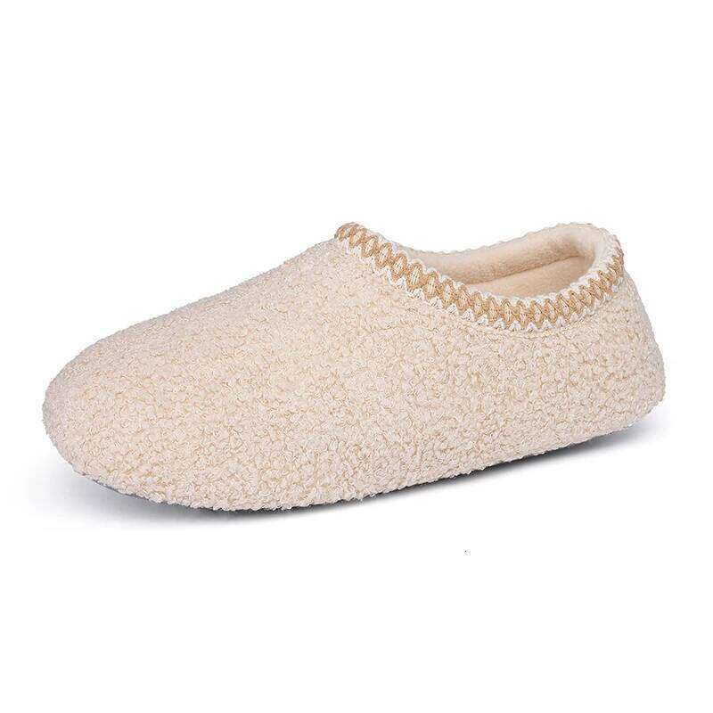 Litfun Winter Furry Memory Foam Women's Slippers Teddy Indoor Sock With Soft Rubber Sole Fashion Curly Fleece Shoes
