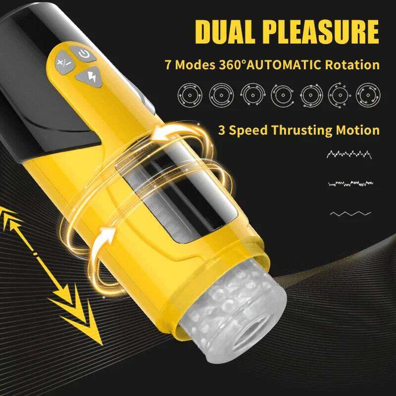4 IN 1 Male Masturbation Automatic Telescopic Sucking Blowjob Vibrator Masturbator Cup Pussy Real Vagina Sex Toys for Men 18+ W260305