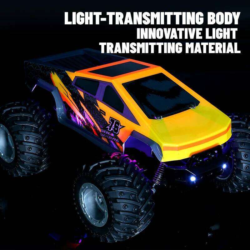JJRC Q208 Rc Cybertruck Pickup Off-Road RC Vehicle Model With Colorful lamp Remote Control Truck Car Toy Gift for Kids C260305